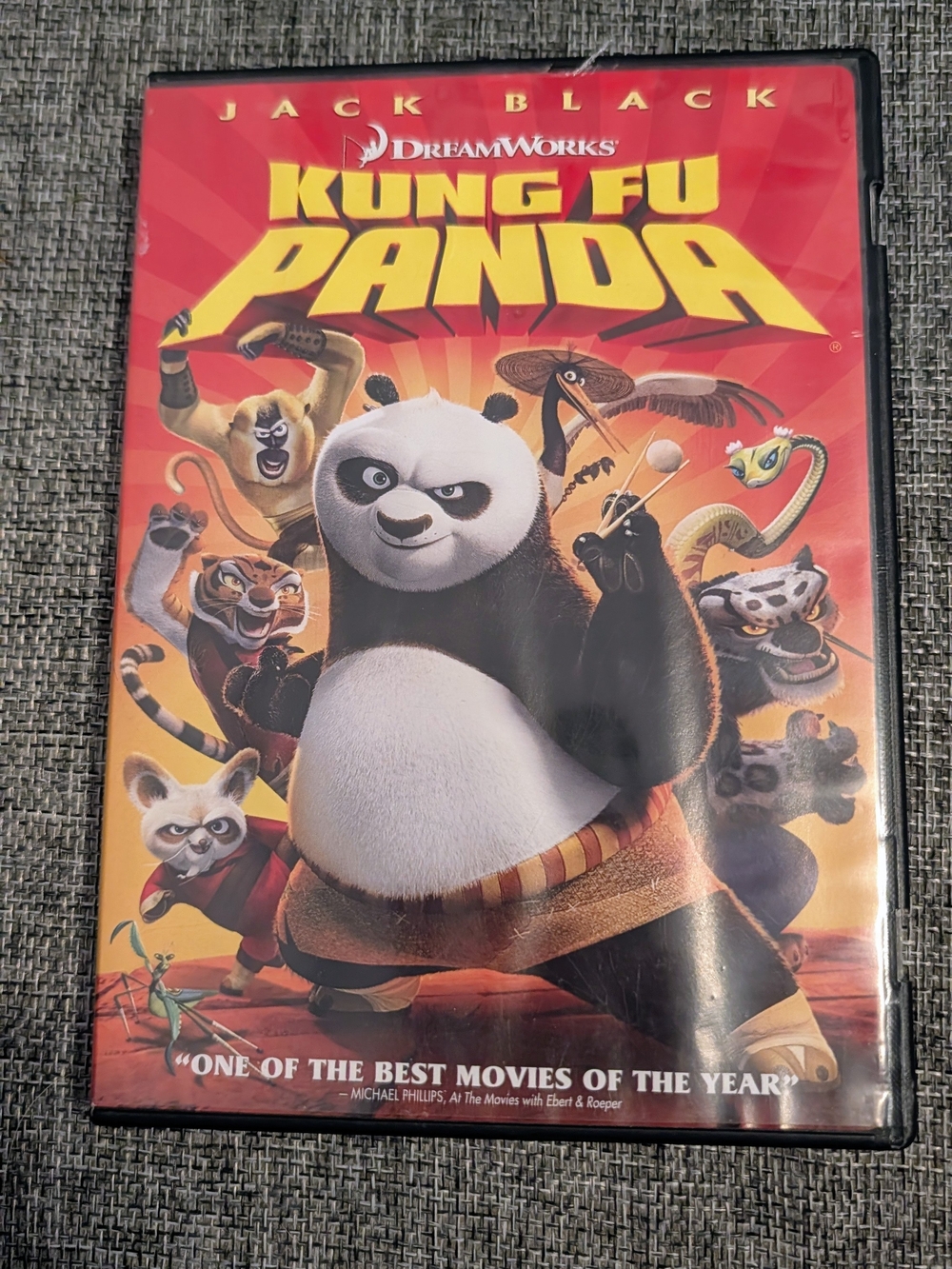 DreamWorks Kung Fu Panda DVD - Red & Yellow Cover